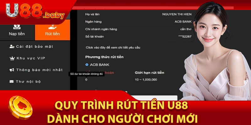 Quy Trình Rút Tiền U88 Dành Cho Người Chơi Mới